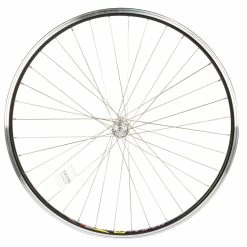 Rodi 700c Forhjul – Wegal Due Fælg – 13-622 – Gevind – DB 13 Mm – Sort – Sølv Nav