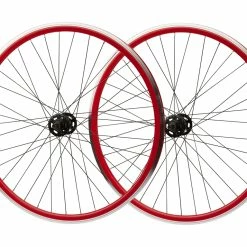 Diverse Hjulsæt 700c Single Speed Rød/Sort
