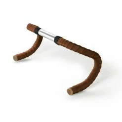 Styrbånd Brooks Brun Læder M/styrpropper Sæt